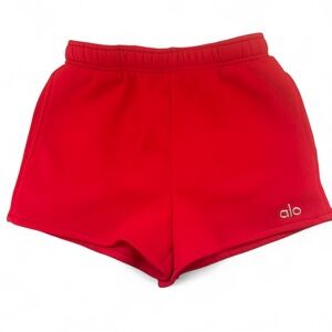 ALO Yoga Women's Bold Red Athletic Shorts